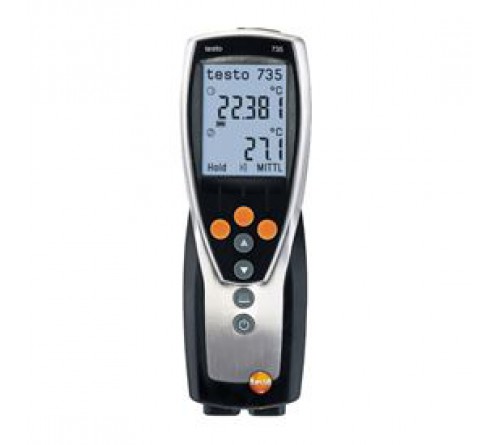 testo 735-2 - Hafızalı sıcaklık ölçüm cihazı (3 kanallı, Termokupıl/Pt100)