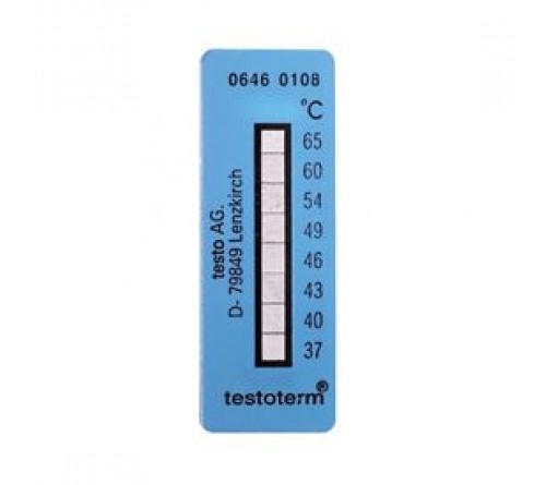 Testo sıcaklık etiketleri (+37 ... +65 °C)