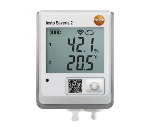 testo Saveris 2-H2 - Ekran ve harici bağlanabilir sıcaklık ve nem problu kablosuz veri kayıt cihazı