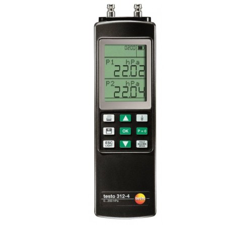 testo 312-4 - Fark basınç ölçüm cihazı, 200 hPa'ya kadar